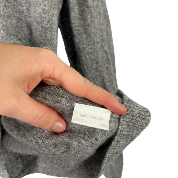 Worthington 100% Cashmere Grey Sweater Capsole Minimalist FLAW Womens Large - Picture 4 of 5